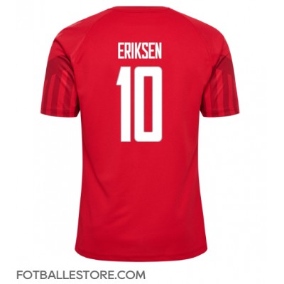 Danmark Christian Eriksen #10 Hjemmedrakt VM 2022 Kortermet